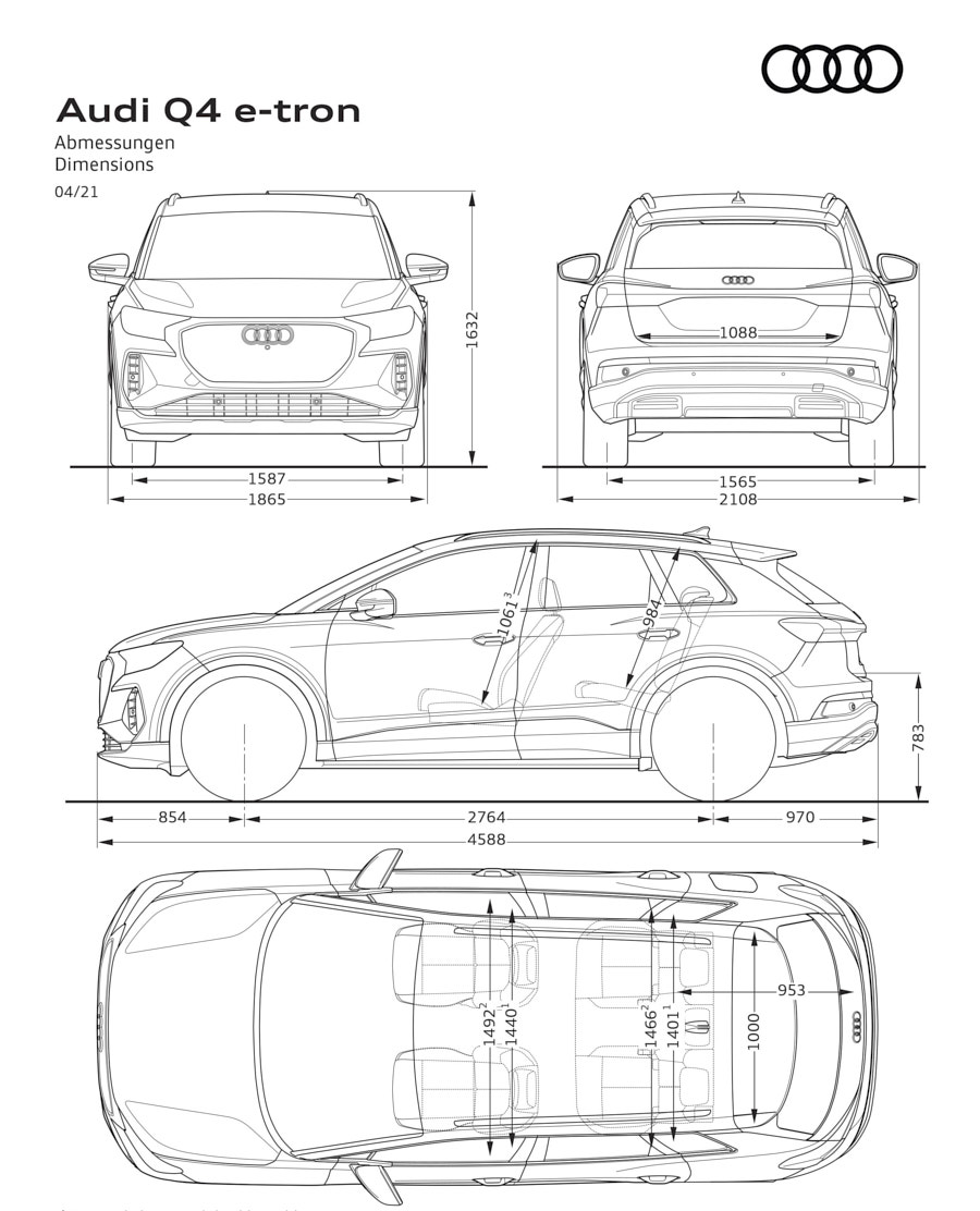 dimensioni q4 e-tron