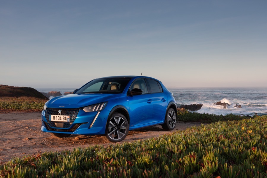 peugeot e-208, auto elettriche