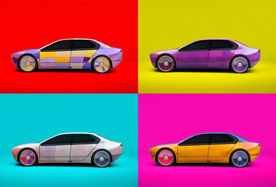 BMW elettrica cambia colore