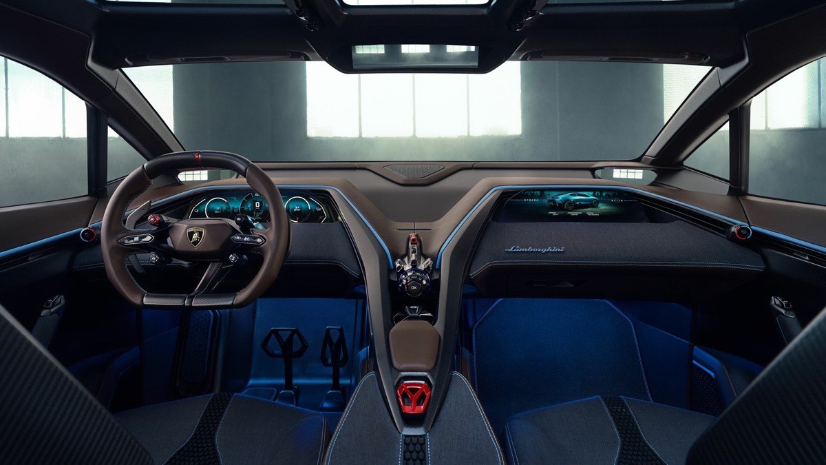 Interni e tecnologia di Lamborghini Lanzador Concept