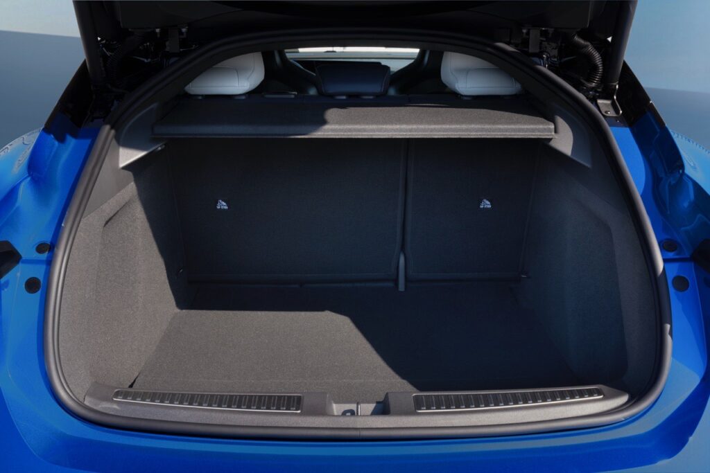 Alpine A390 Bagagliaio
