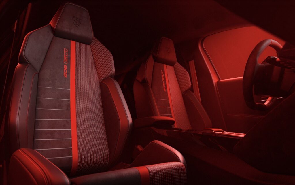 Sedili Peugeot e-208 GTi