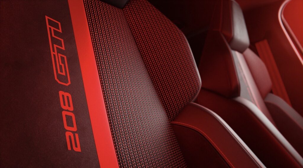 Sedili Peugeot e-208 GTi